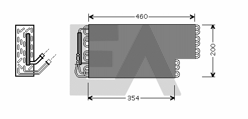 Évaporateur climatisation EACLIMA 43B50013