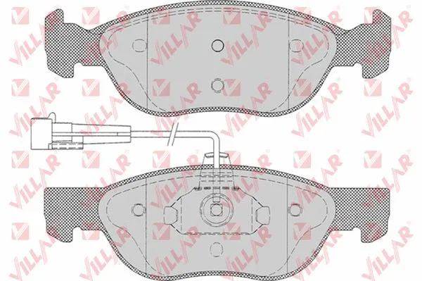 Kit de plaquettes de frein, frein à disque VILLAR 626.0496