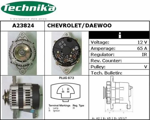 Alternateur Technika A23824