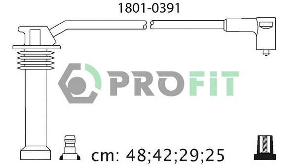 Kit de câbles d'allumage PROFIT 1801-0391