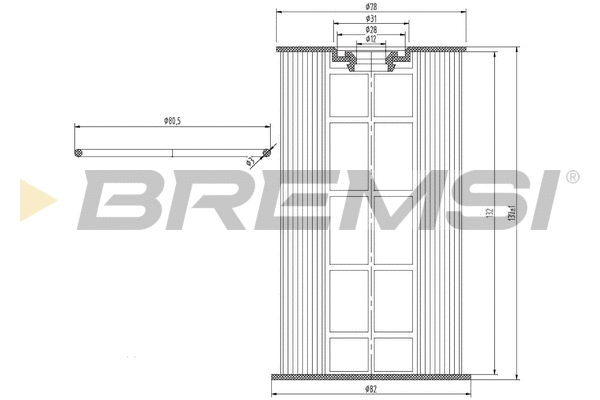 Filtre à carburant BREMSI FE0154