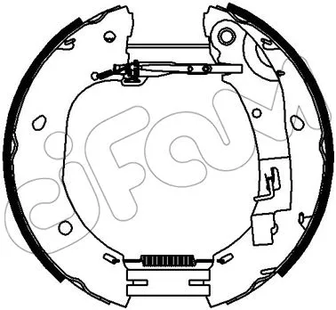 Jeu de mâchoires de frein CIFAM 151-321