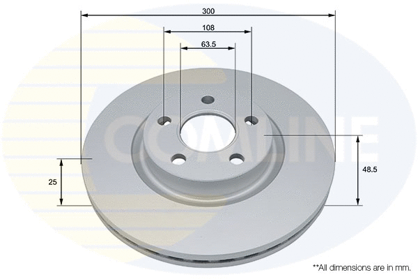 Disque de frein COMLINE ADC5082V