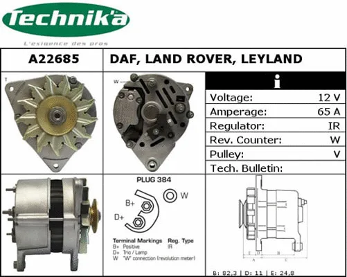 Alternateur Technika A22685