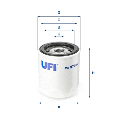 Filtre à carburant UFI 24.370.00