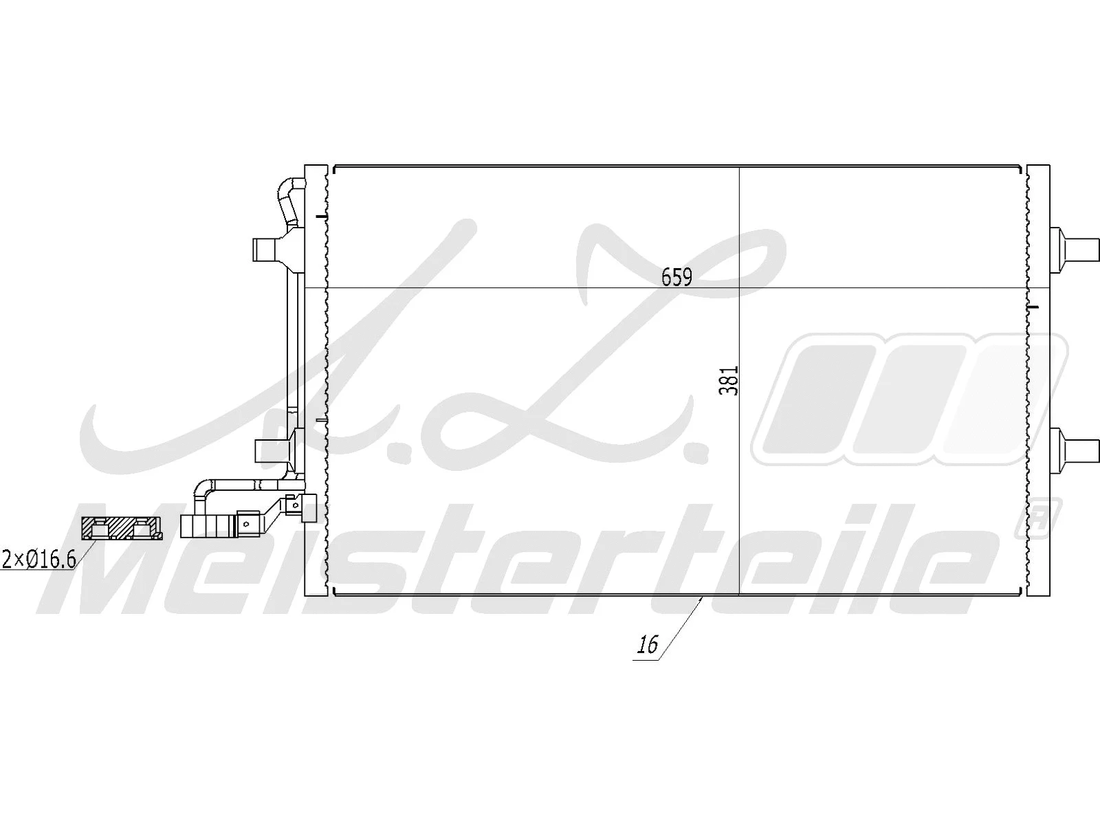 Condenseur, climatisation A.Z. Meisterteile AZMT-45-030-1462