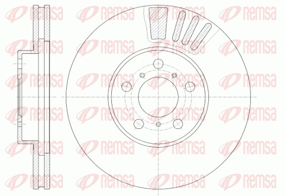 Disque de frein REMSA 6935.10
