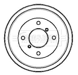 Tambour de frein BORG & BECK BBR7027