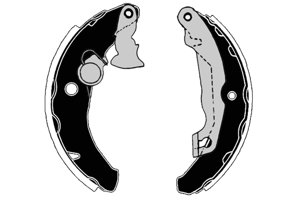 Jeu de mâchoires de frein RAICAM RA27680