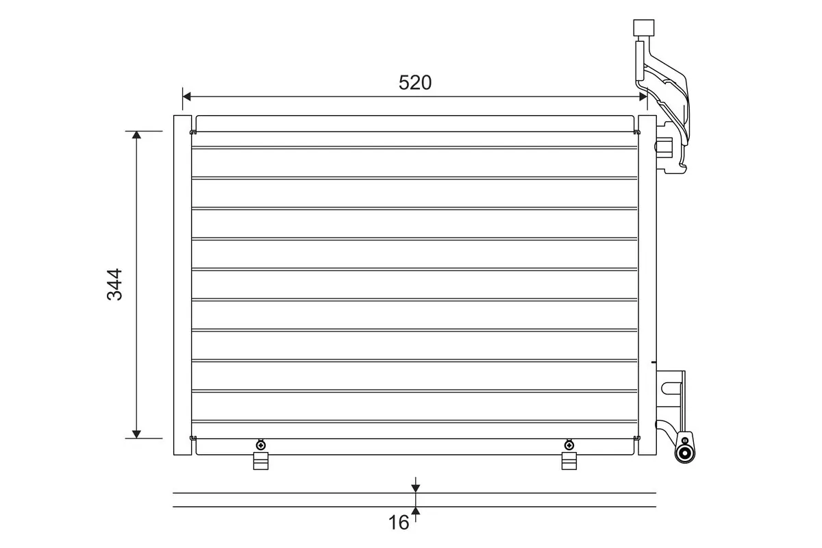 Condenseur, climatisation VALEO 814075