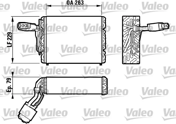 Évaporateur climatisation VALEO 817031