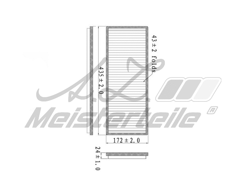 Filtre, air de l'habitacle A.Z. Meisterteile AZMT-41-010-1501