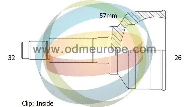 Jeu de joints, arbre de transmission 4X4 ESTANFI EST-12-351991