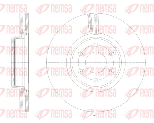 Disque de frein REMSA 62136.10
