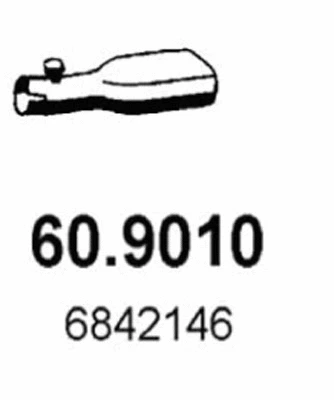 Tuyau d'échappement ASSO 60.9010
