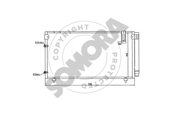 Condenseur, climatisation SOMORA 311760A