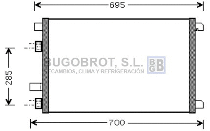 Condenseur, climatisation BUGOBROT 62-RT5305