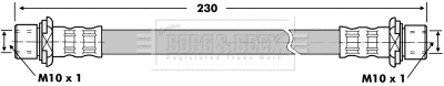 Flexible de frein BORG & BECK BBH7102