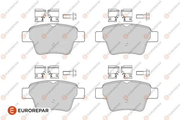 Kit de plaquettes de frein, frein à disque EUROREPAR 1682322080
