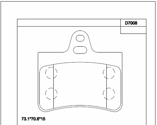 Kit de plaquettes de frein, frein à disque ASIMCO KD7008