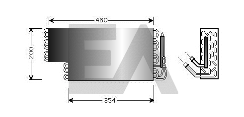 Évaporateur climatisation EACLIMA 43B50027