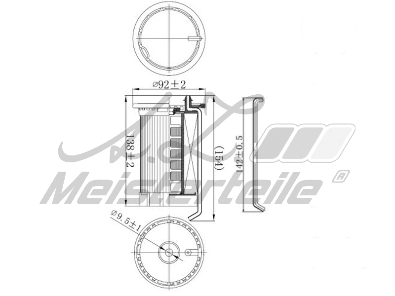 Filtre à carburant A.Z. Meisterteile AZMT-41-020-1418