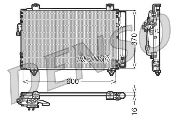 Condenseur, climatisation DENSO DCN50014