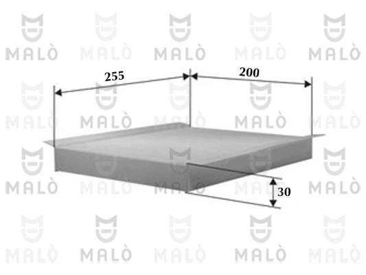 Filtre, air de l'habitacle AKRON-MALÒ 1530621