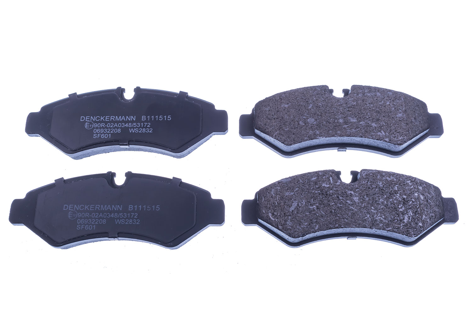 Kit de plaquettes de frein, frein à disque DENCKERMANN B111515