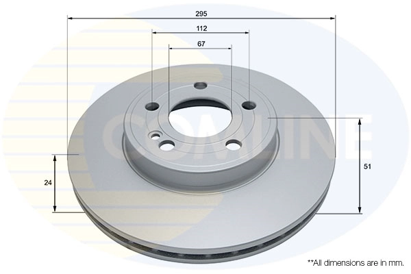 Disque de frein COMLINE ADC5109V