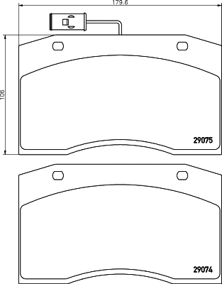 Kit de plaquettes de frein, frein à disque DON CVP010