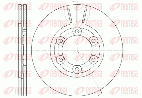 Disque de frein REMSA 61164.10