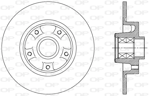Disque de frein OPEN PARTS BDA2513.30