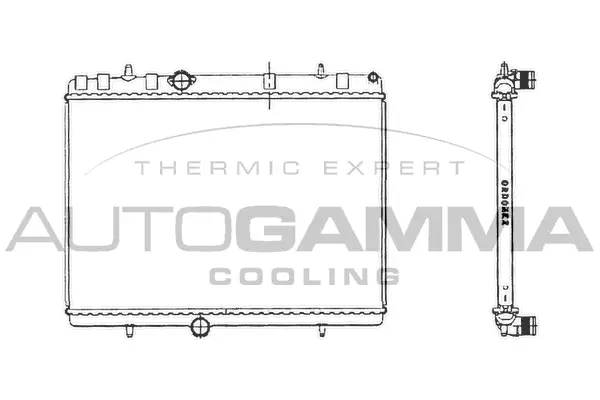 Radiateur, refroidissement du moteur AUTOGAMMA 103638
