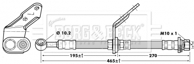 Flexible de frein BORG & BECK BBH6741