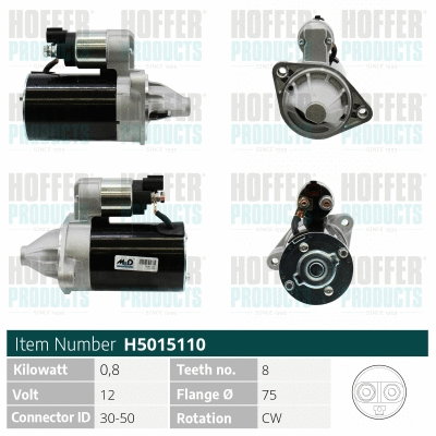 Démarreur HOFFER H5015110