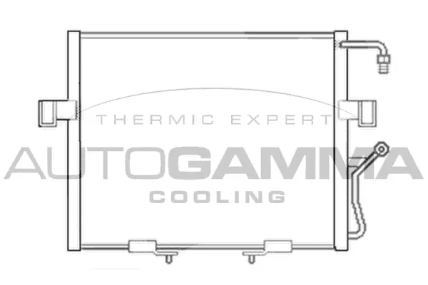 Condenseur, climatisation AUTOGAMMA 104224