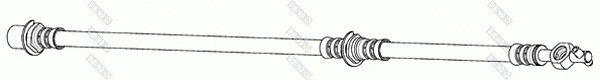 Flexible de frein GIRLING 9004179
