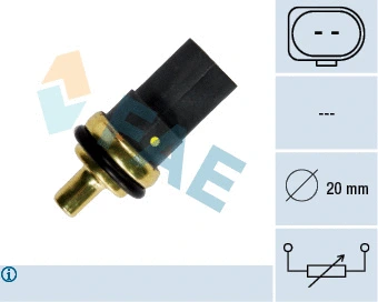 Sonde, température du liquide de refroidissement FAE 33784