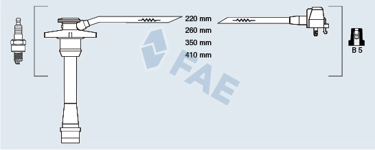 Kit de câbles d'allumage FAE 83588