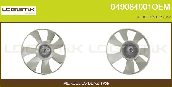 Embrayage, ventilateur de radiateur LGK 049084001OEM