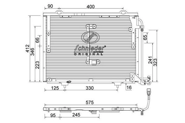 Condenseur, climatisation SCHNIEDER AUTOTECH BZS85.00060