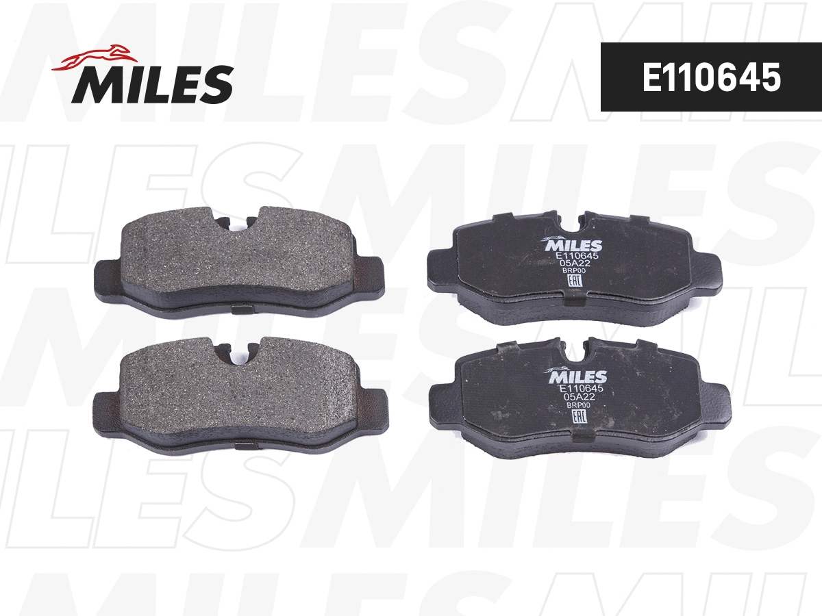 Kit de plaquettes de frein, frein à disque MILES E110645