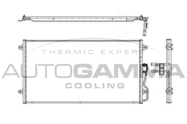 Condenseur, climatisation AUTOGAMMA 101748