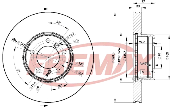 Disque de frein FREMAX BD-9895