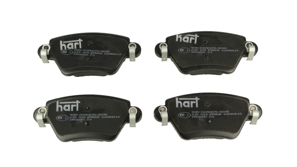 Kit de plaquettes de frein, frein à disque HART 215 919