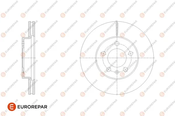 Disque de frein EUROREPAR 1676014380