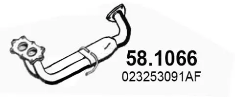 Tuyau d'échappement ASSO 58.1066