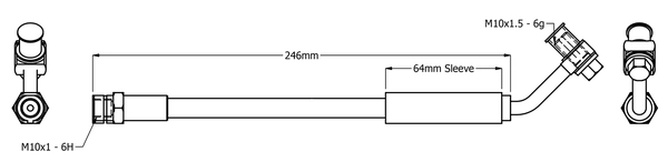 Flexible de frein JURATEK JBH1423