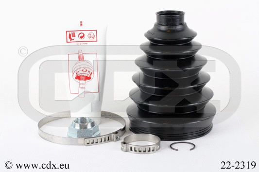 Jeu de joints-soufflets, arbre de commande CDX 22-2319